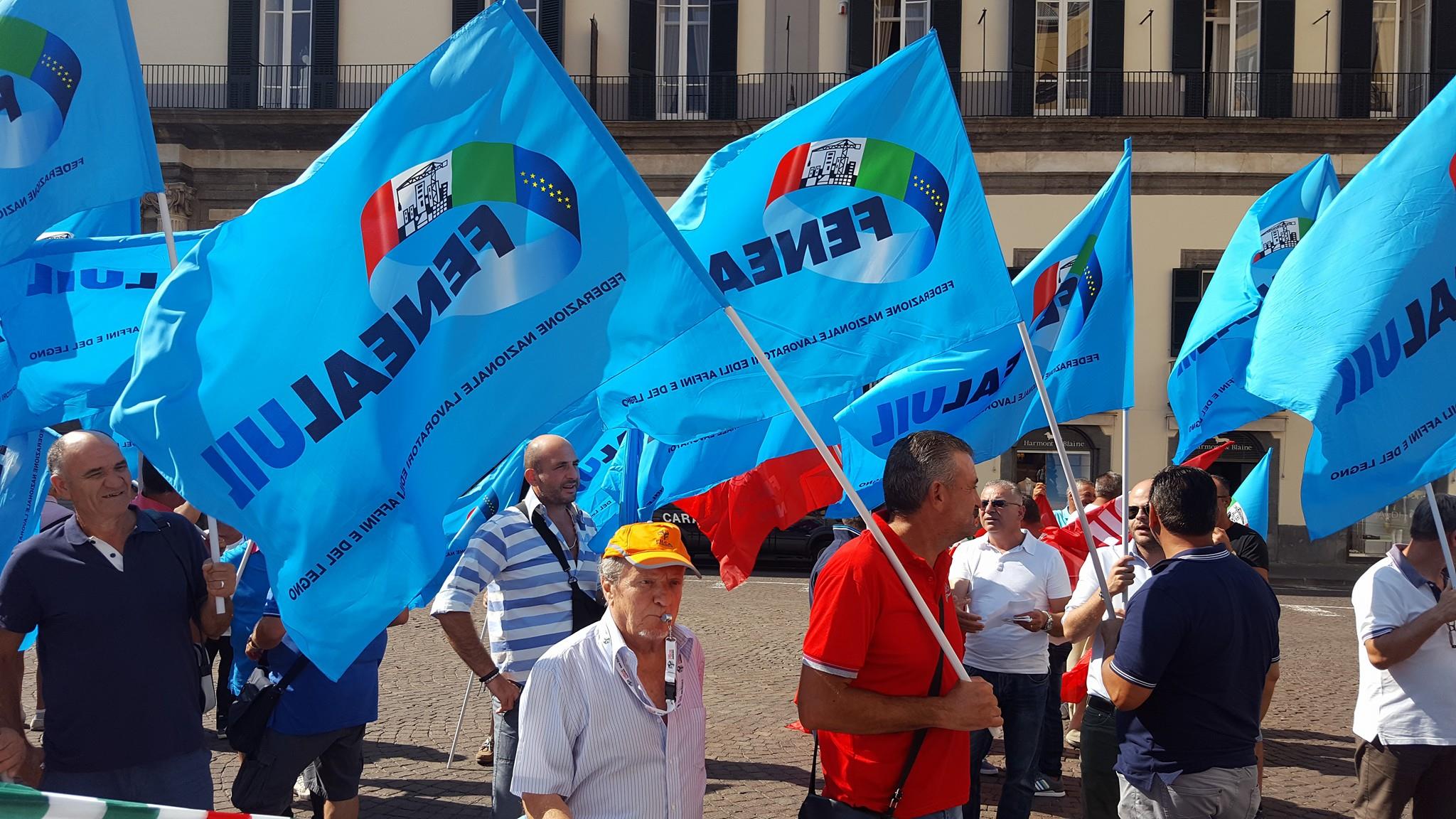 Sit in unitario - Per il Contratto, per il lavoro, per la legalità - Napoli 29 luglio 2016
